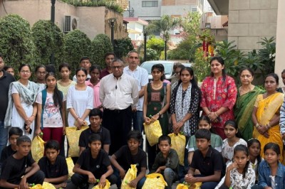 Our family celebrated Diwali at Lakshmi House along with children associated with several social and educational organizations.